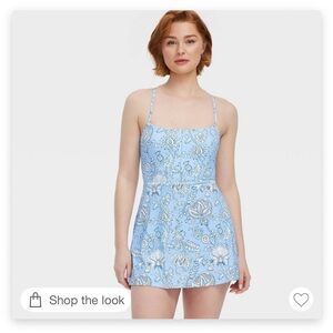 Roller Rabbit Light Blue Floral Mini Dress